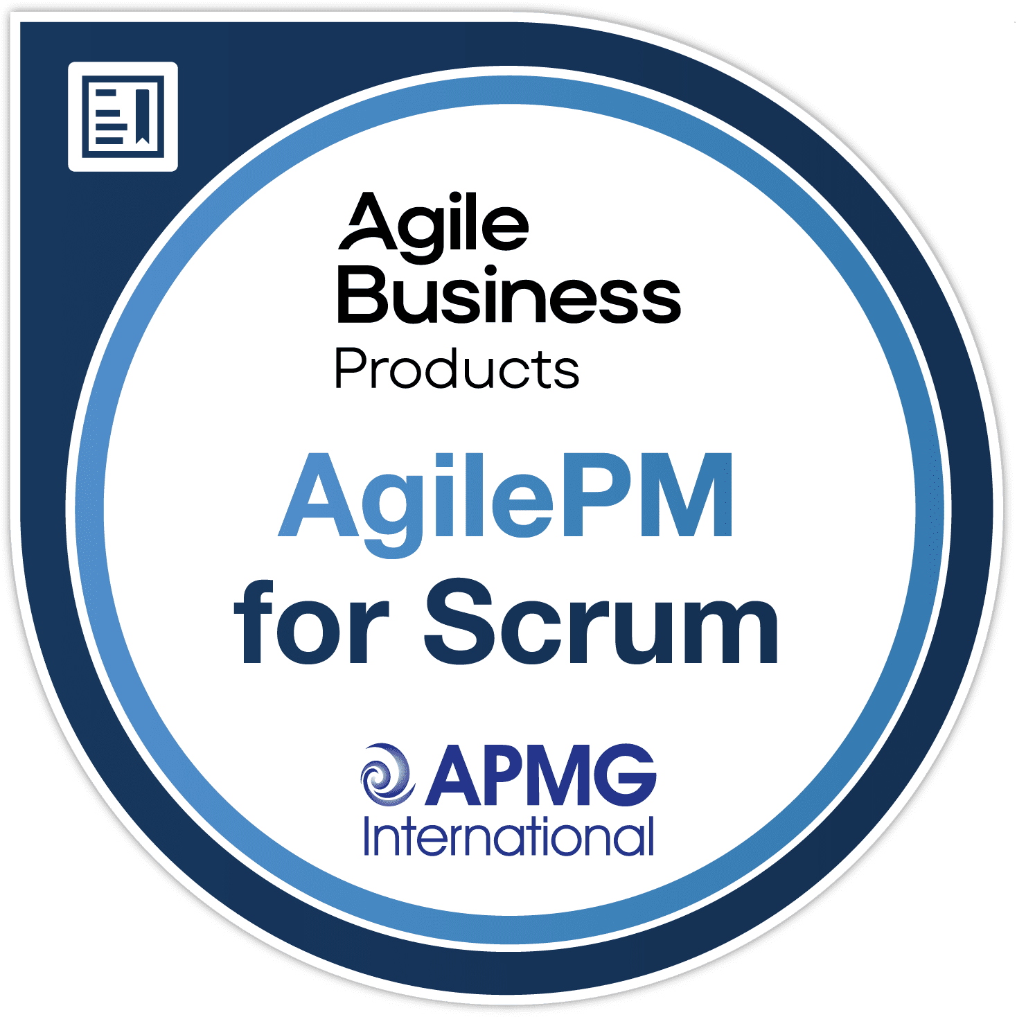 AgilePM for scrum digital badge