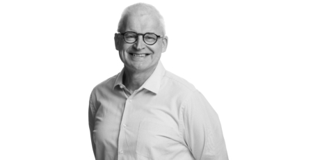 Portretfoto Ben zwart-wit