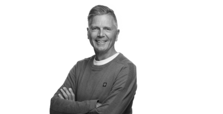 Portretfoto Jan zwart-wit